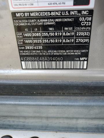 2008 Mercedes-Benz Ml 350 VIN: 4JGBB86E48A394060 Lot: 56152794