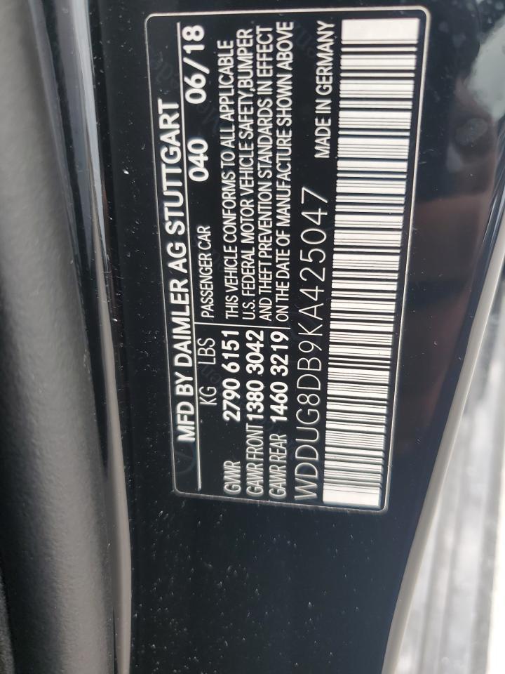 WDDUG8DB9KA425047 2019 Mercedes-Benz S 560