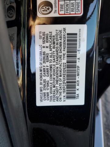 19XFC2F6XKE026222 2019 Honda Civic Lx