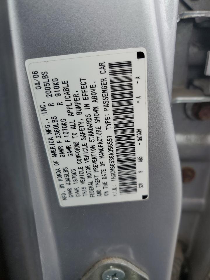 1HGCM66536A056557 2006 Honda Accord Ex