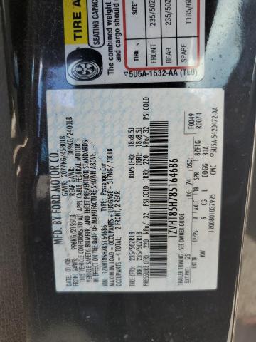 2008 Ford Mustang Gt VIN: 1ZVHT85H785164686 Lot: 60599524