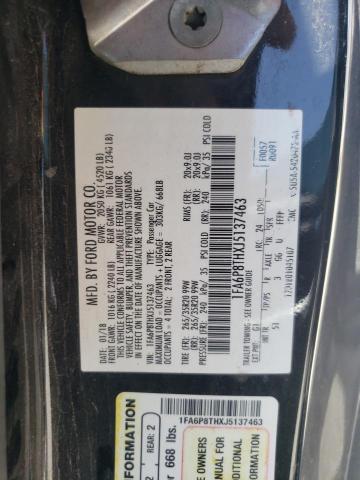 2018 Ford Mustang VIN: 1FA6P8THXJ5137463 Lot: 60660464