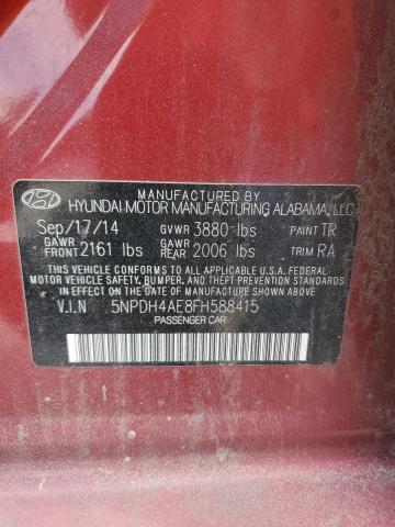 5NPDH4AE8FH588415 2015 HYUNDAI ELANTRA - Image 13