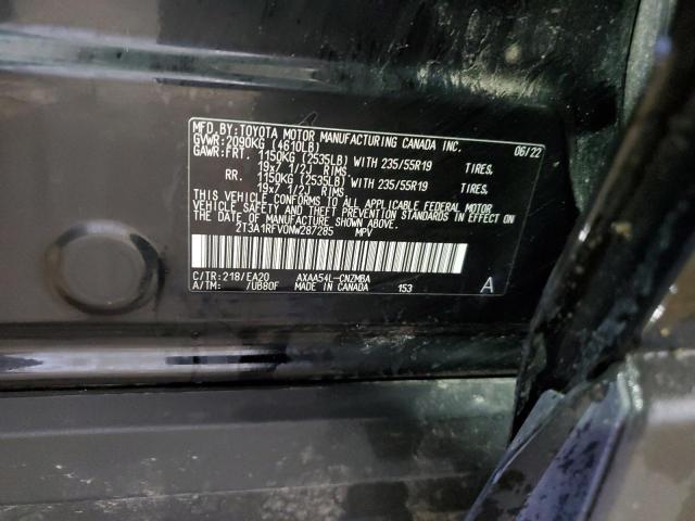 2022 Toyota Rav4 Xle Premium VIN: 2T3A1RFV0NW287285 Lot: 58934174