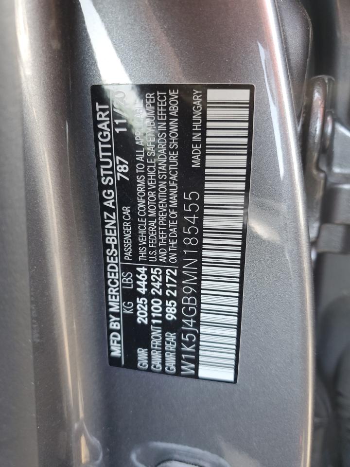 W1K5J4GB9MN185455 2021 Mercedes-Benz Cla 250