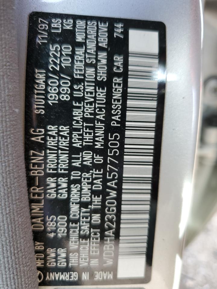 WDBHA23G0WA577505 1998 Mercedes-Benz C 230