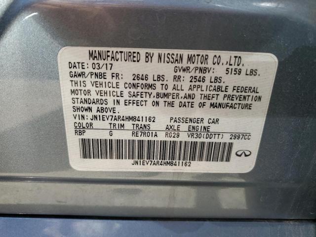 2017 Infiniti Q50 Premium VIN: HM841162 Lot: 57849824