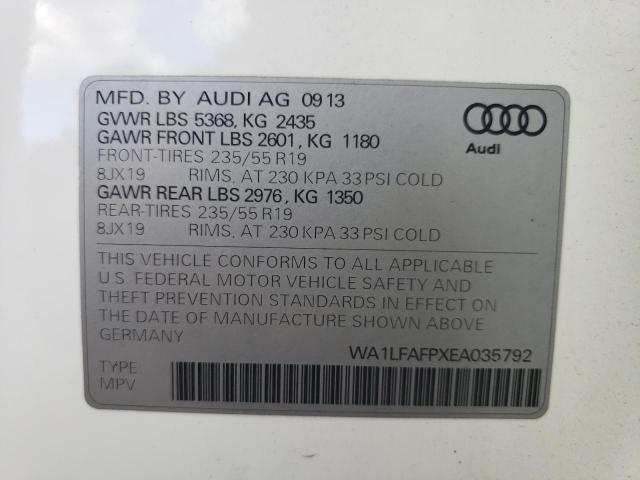 VIN WA1LFAFPXEA035792 2014 Audi Q5, Premium Plus no.13