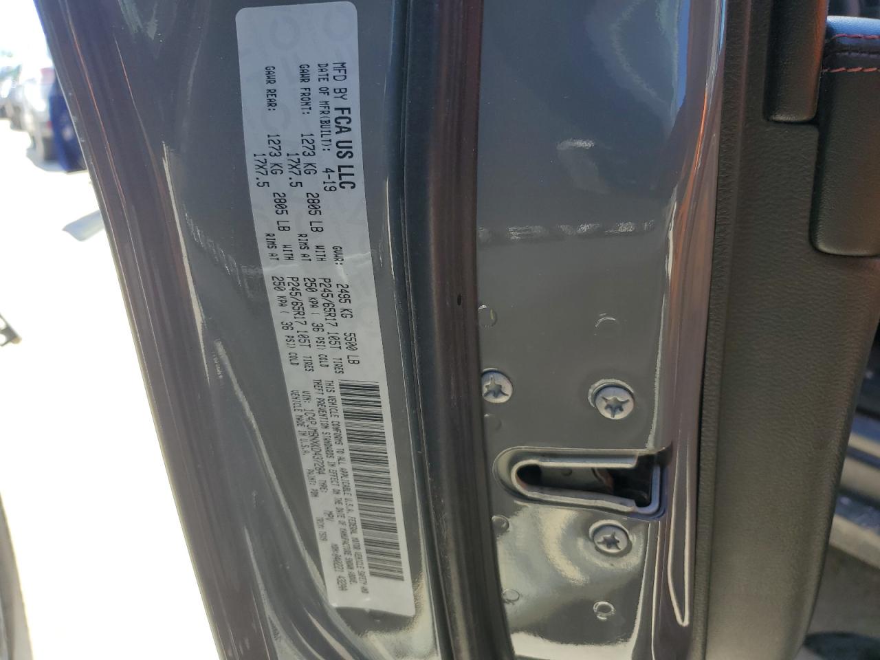 1C4PJMBNXKD437284 2019 Jeep Cherokee Trailhawk