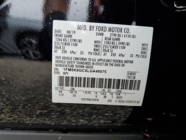 2020 Ford Explorer St VIN: 1FM5K8GCXLGA48675 Lot: 59211304