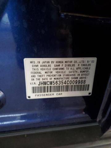 2004 Honda Accord Lx VIN: JHMCM56354C009988 Lot: 59552834