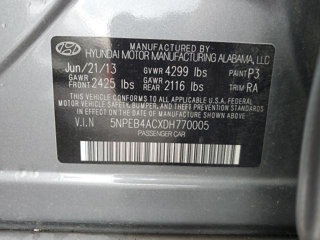 2013 Hyundai Sonata Gls VIN: 5NPEB4ACXDH770005 Lot: 57700124