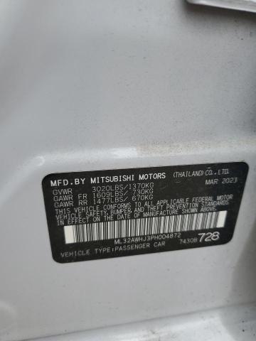 2023 Mitsubishi Mirage Se VIN: ML32AWHJ3PH004872 Lot: 58935234