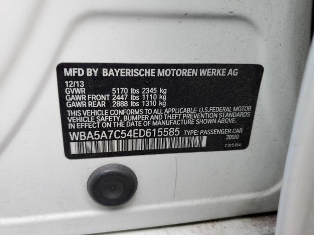 VIN WBA5A7C54ED615585 2014 BMW 5 Series, 528 XI no.12