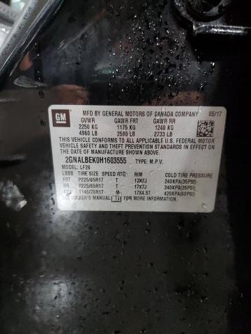 2017 CHEVROLET EQUINOX LS - 2GNALBEK0H1603555