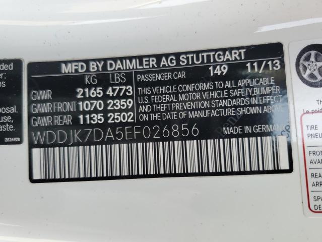 2014 Mercedes-Benz Sl 550 VIN: WDDJK7DA5EF026856 Lot: 59157254