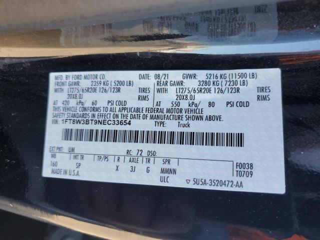2022 FORD F350 SUPER - 1FT8W3BT9NEC33654