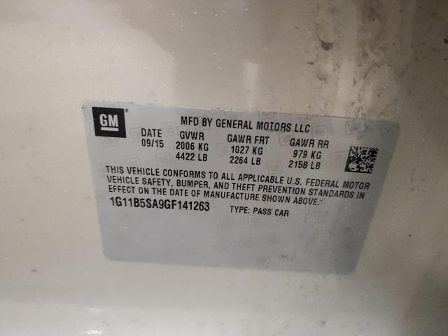 2016 CHEVROLET MALIBU LIM - 1G11B5SA9GF141263
