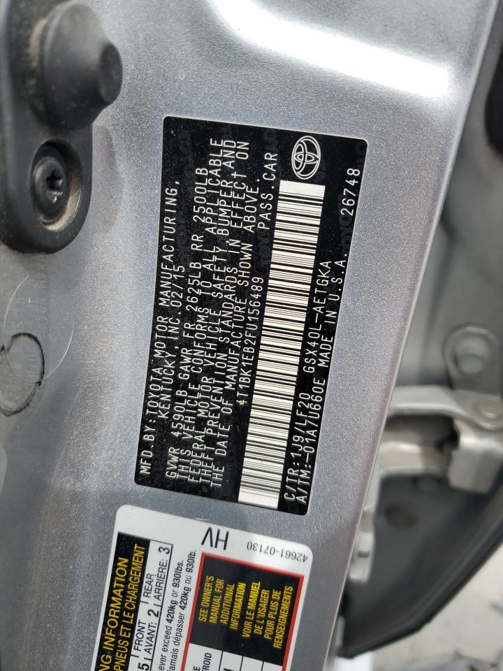 4T1BK1EB2FU156489 2015 Toyota Avalon Xle