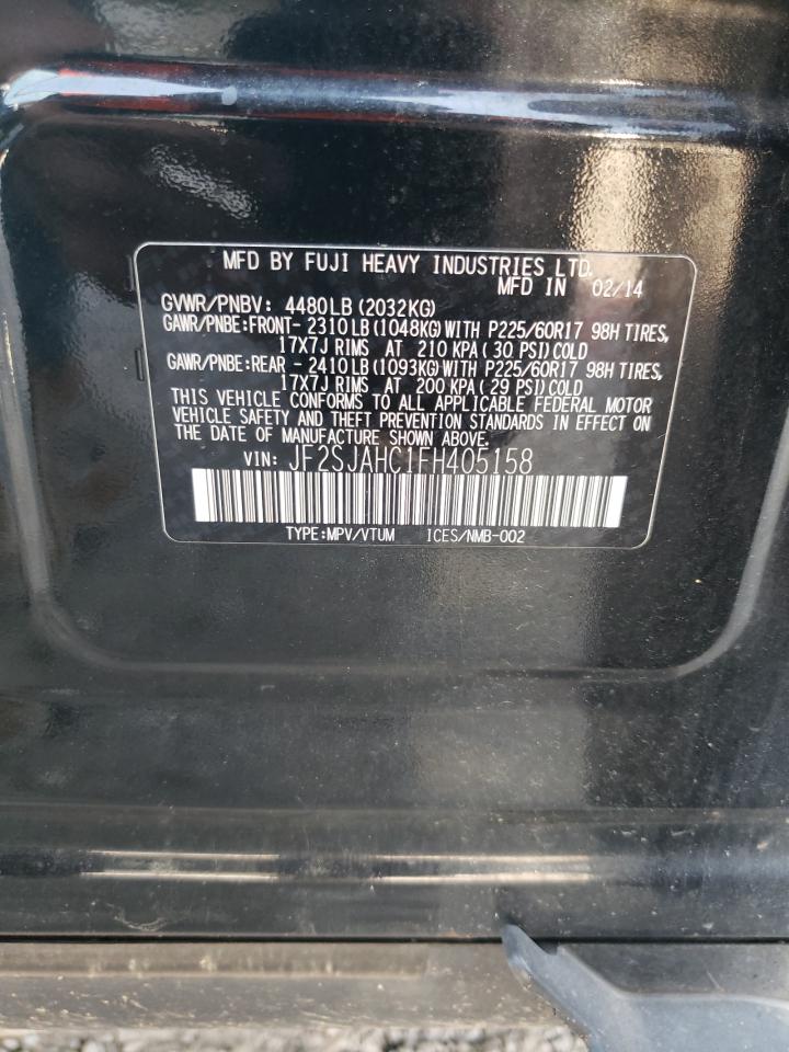 JF2SJAHC1FH405158 2015 Subaru Forester 2.5I Limited