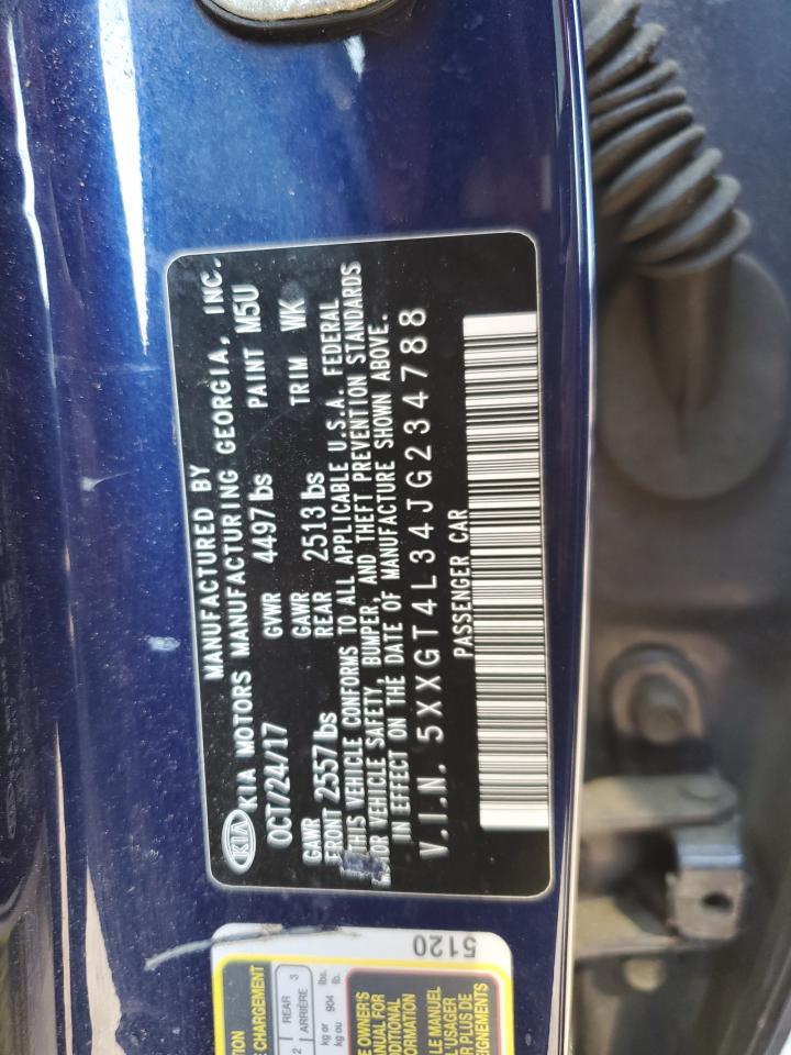 5XXGT4L34JG234788 2018 Kia Optima Lx