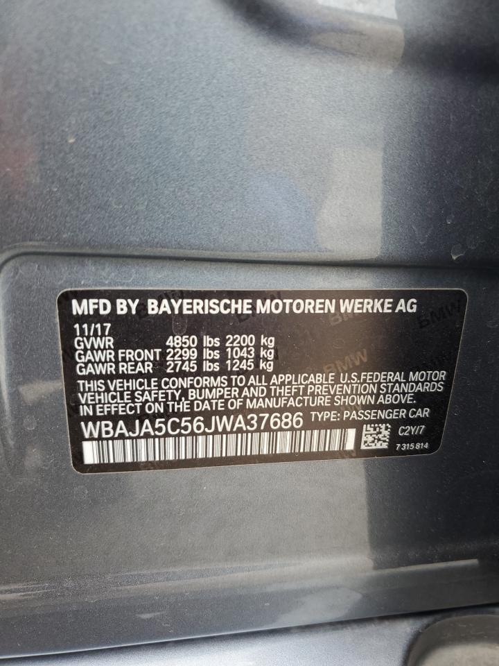 WBAJA5C56JWA37686 2018 BMW 530 I