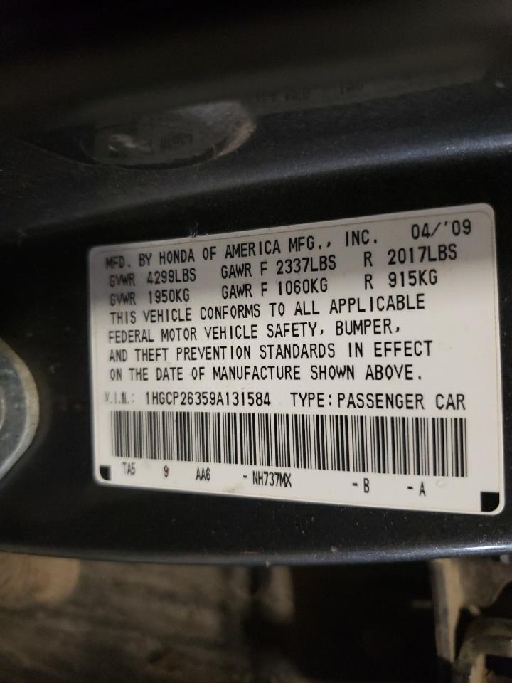 1HGCP26359A131584 2009 Honda Accord Lx