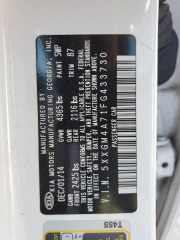 2015 Kia Optima Lx VIN: 5XXGM4A71FG433730 Lot: 58107654