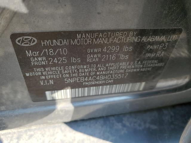 2011 Hyundai Sonata Gls VIN: 5NPEB4AC4BH035517 Lot: 59050954