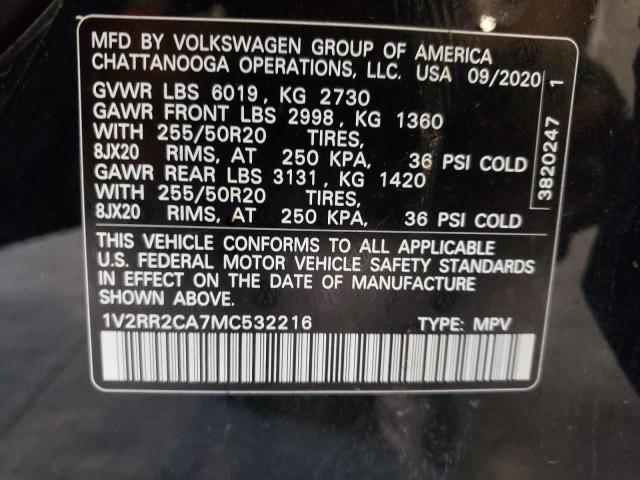 1V2RR2CA7MC532216 Volkswagen Atlas SE 13