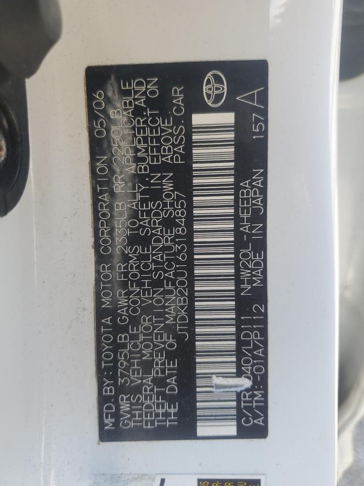 JTDKB20U163184857 2006 Toyota Prius