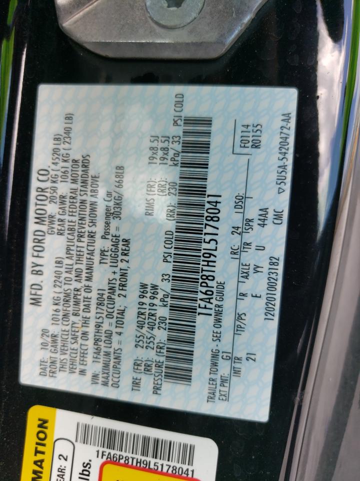 1FA6P8TH9L5178041 2020 Ford Mustang