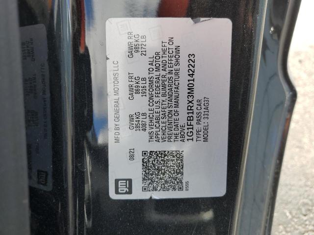 2021 CHEVROLET CAMARO LS - 1G1FB1RX3M0142223