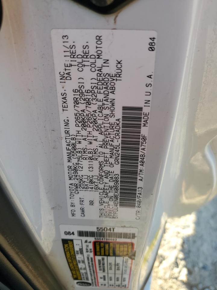 5TFUU4EN0EX089083 2014 Toyota Tacoma