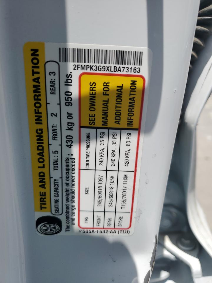 2FMPK3G9XLBA73163 2020 Ford Edge Se