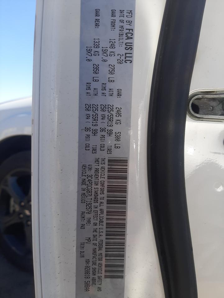 3C4PDCGB7LT192570 2020 Dodge Journey Crossroad