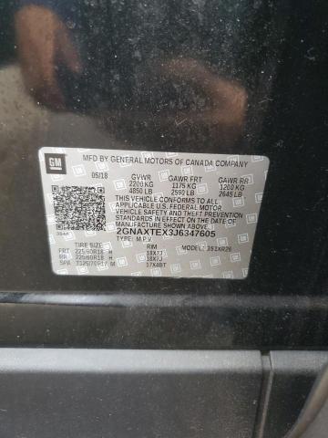 2018 Chevrolet Equinox Lt VIN: 2GNAXTEX3J6347605 Lot: 57690534