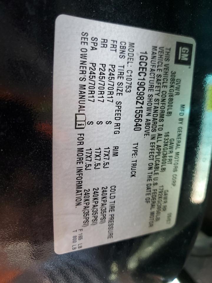 1GCEC19C98Z155640 2008 Chevrolet Silverado C1500