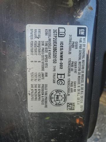 2011 GMC Sierra K1500 Sl VIN: 3GTP2UEA3BG326150 Lot: 57200344