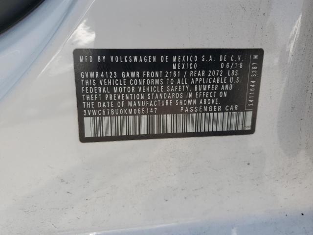 2019 VOLKSWAGEN JETTA S 3VWC57BU0KM055147