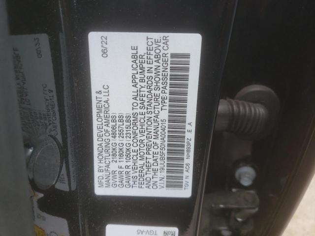 2022 ACURA TLX TECH A - 19UUB5F50NA004015