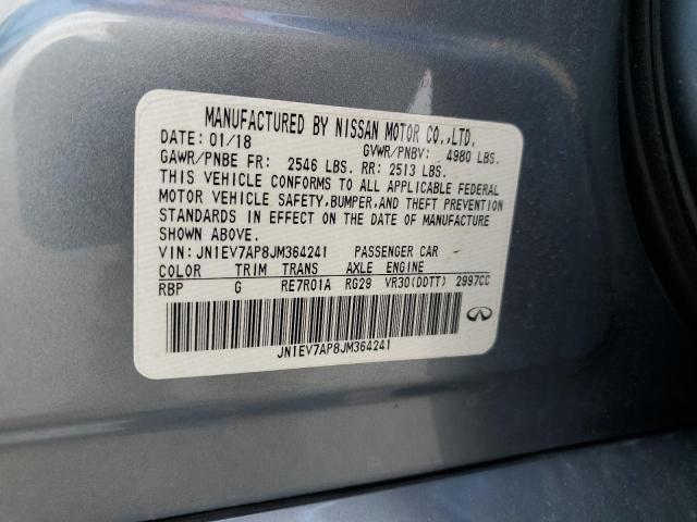 2018 Infiniti Q50 Luxe VIN: JN1EV7AP8JM364241 Lot: 58757784