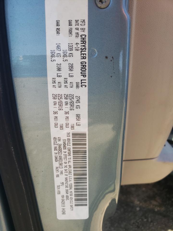 2A4RR5D14AR319013 2010 Chrysler Town & Country Touring