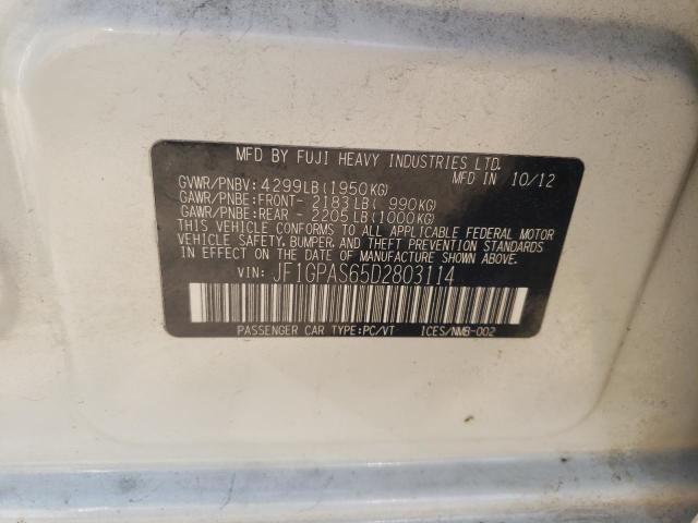 2013 Subaru Impreza Sport Limited VIN: JF1GPAS65D2803114 Lot: 58491764