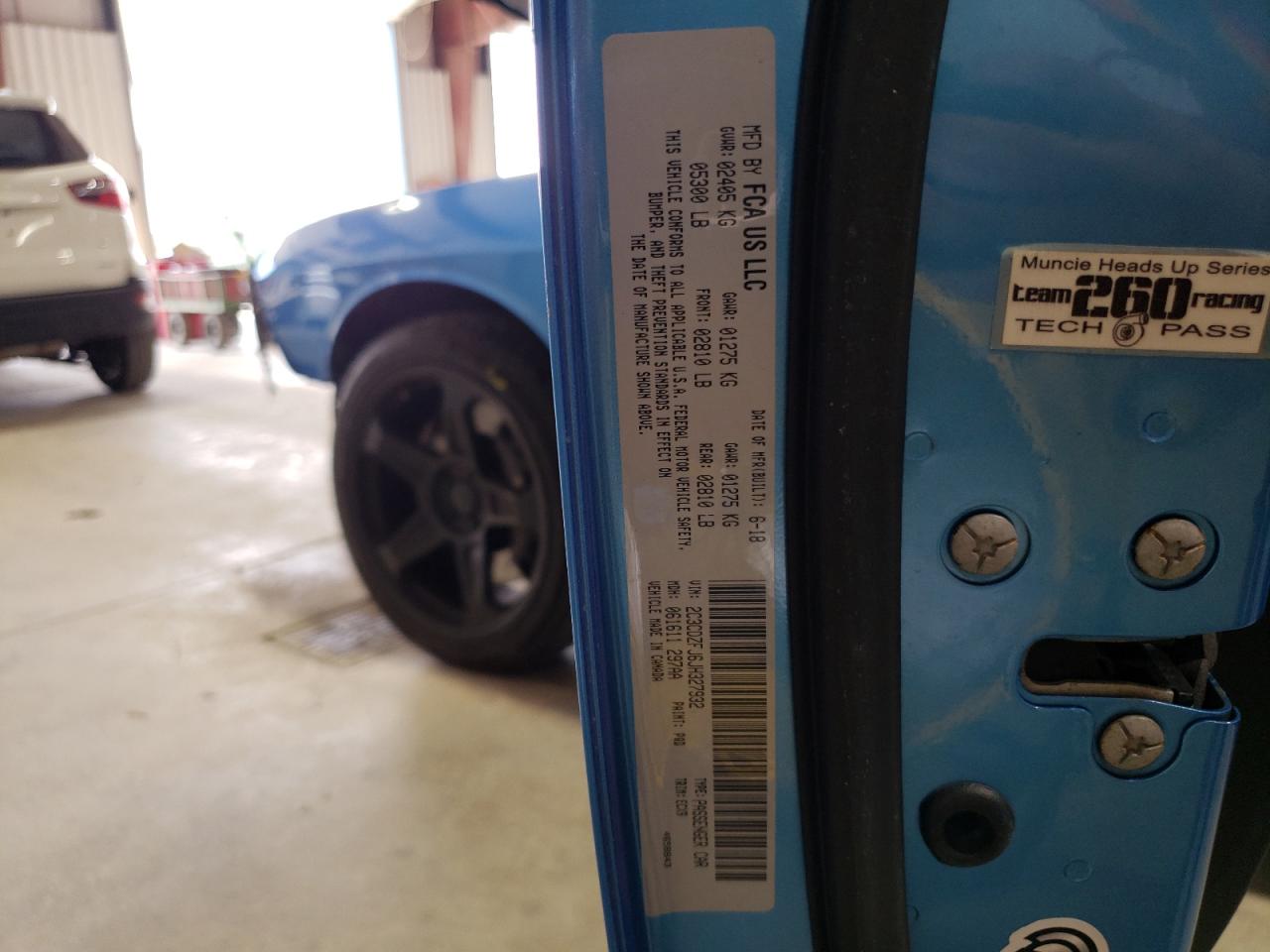 2C3CDZFJ6JH327932 2018 Dodge Challenger R/T 392