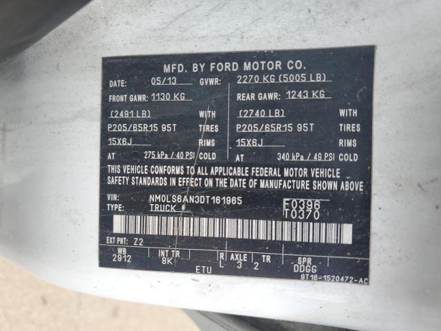 2013 Ford Transit Connect Xl VIN: NM0LS6AN3DT161965 Lot: 58156664