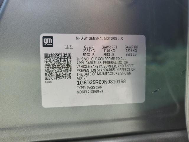 2022 Cadillac Ct5-V Blackwing VIN: 1G6D35R60N0810168 Lot: 57584324
