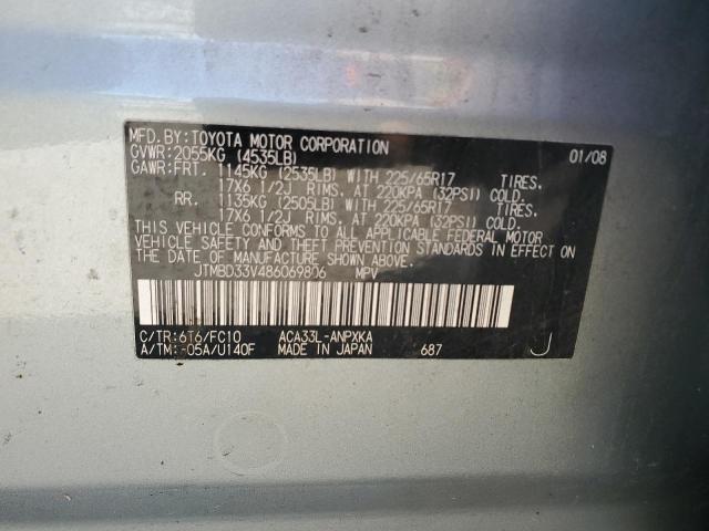 JTMBD33V486069806 2008 Toyota Rav4