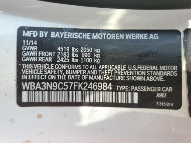 VIN WBA3N9C57FK246984 2015 BMW 4 Series, 428 XI no.12