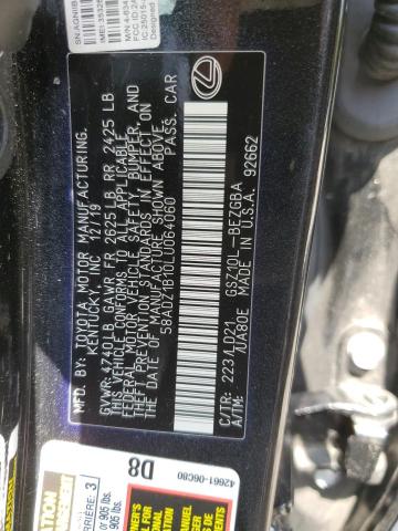 2020 Lexus Es 350 VIN: 58ADZ1B10LU064060 Lot: 58067964